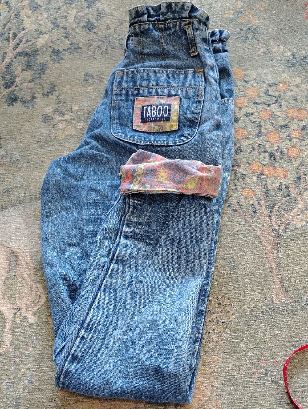 Vintage Saved By The Bell High-Waist Blue Denim Jeans - Picture 8 of 9
